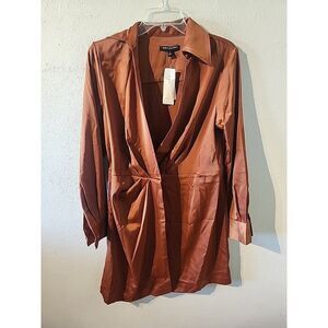 Banana Republic Dress Womens 8 Copper Midi New READ!!!